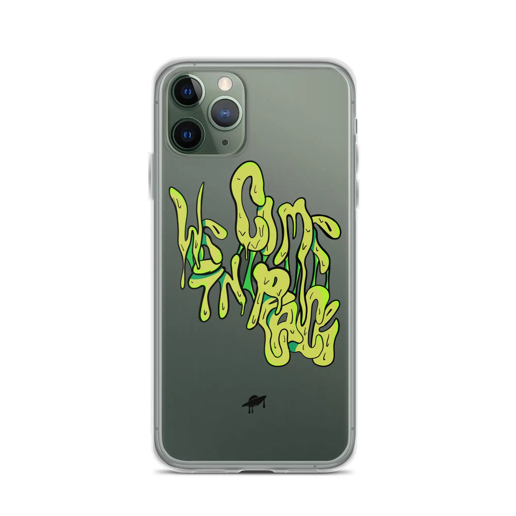 "We Come in Peace" iPhone Case
