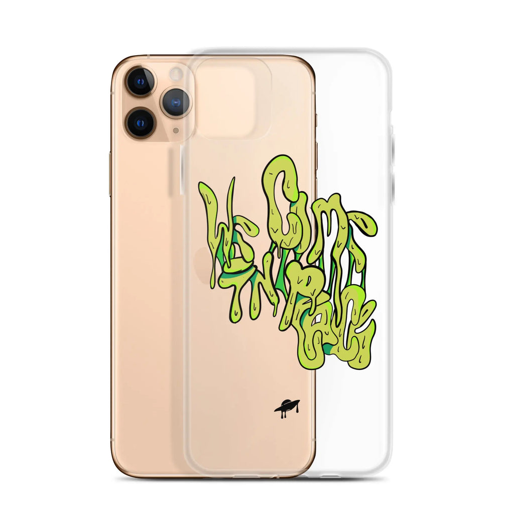 "We Come in Peace" iPhone Case