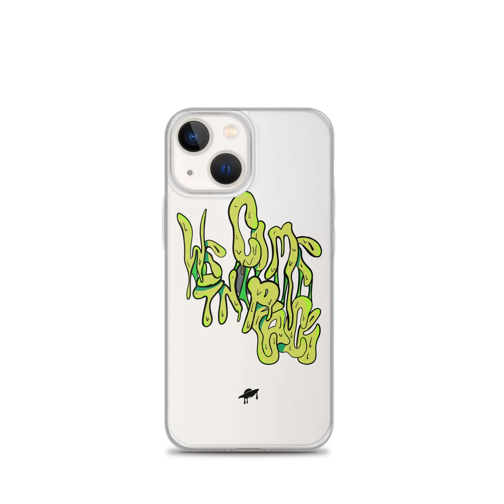 "We Come in Peace" iPhone Case