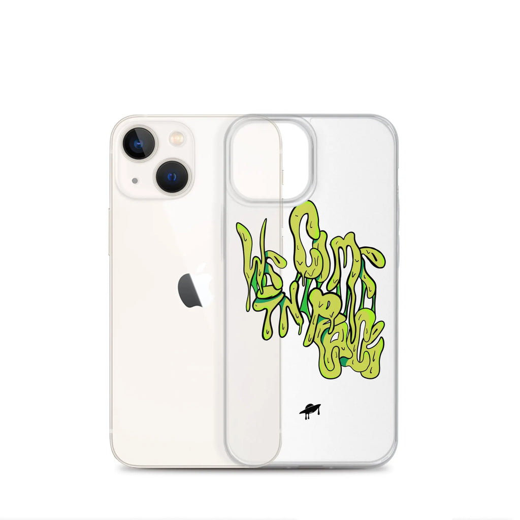 "We Come in Peace" iPhone Case