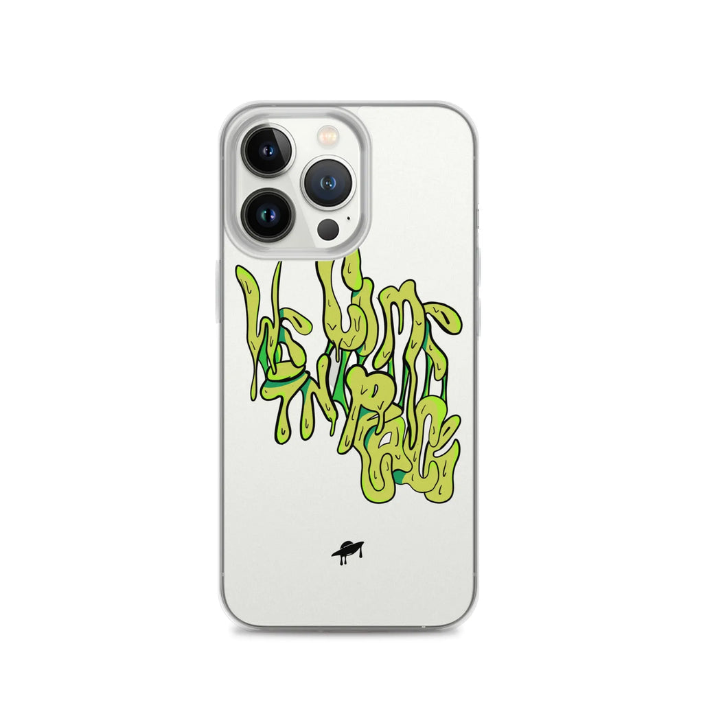 "We Come in Peace" iPhone Case