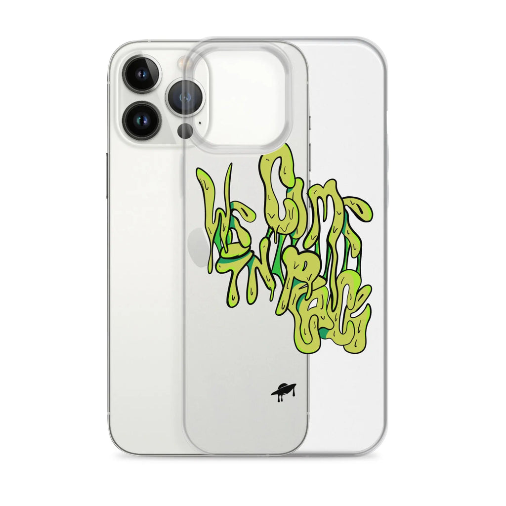 "We Come in Peace" iPhone Case