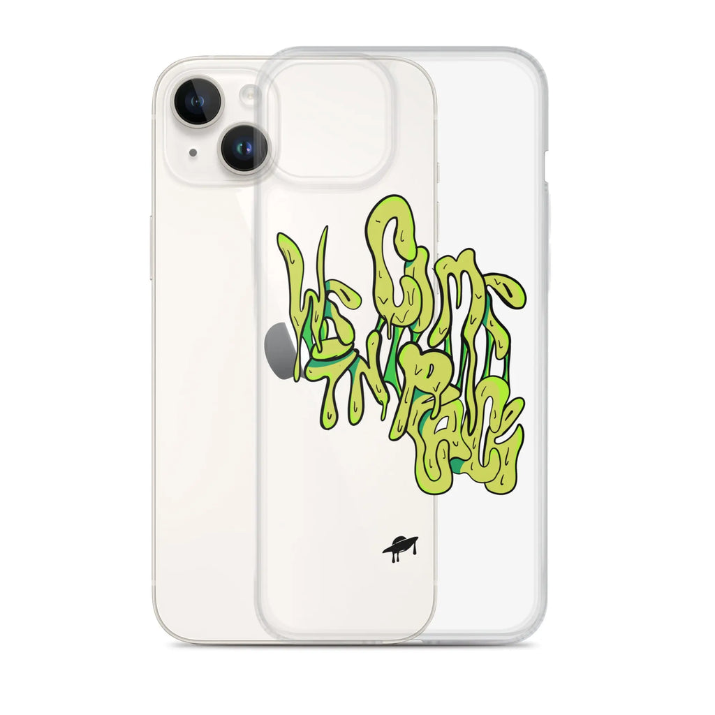"We Come in Peace" iPhone Case