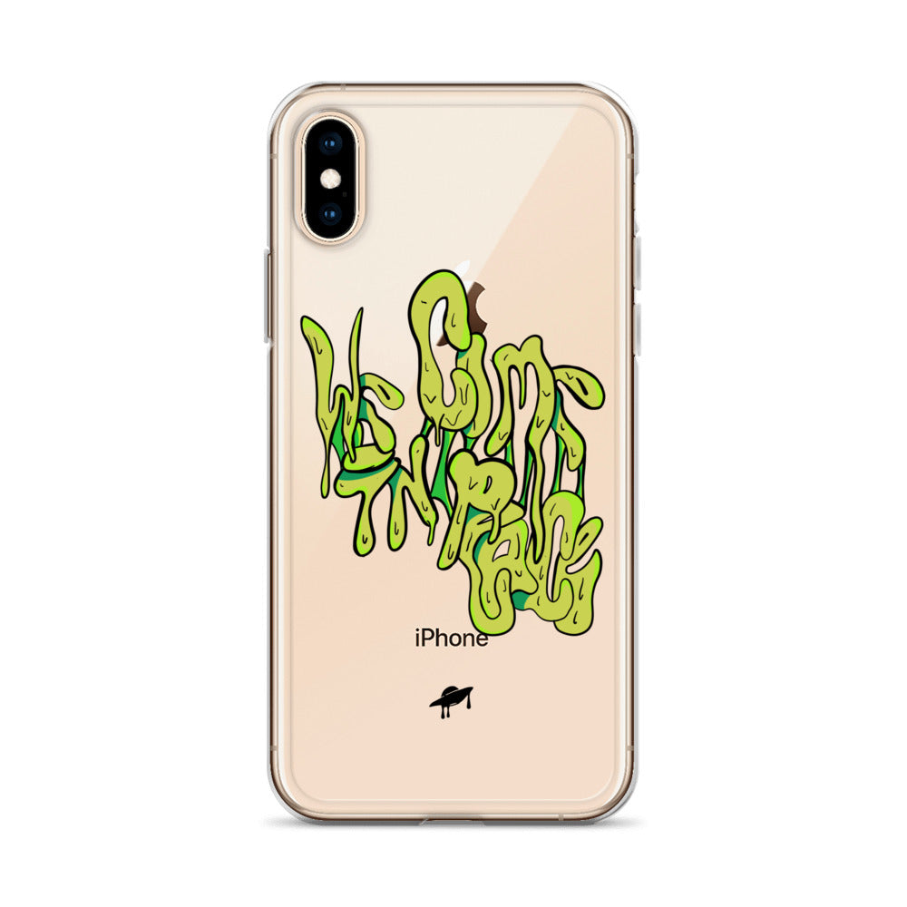 "We Come in Peace" iPhone Case