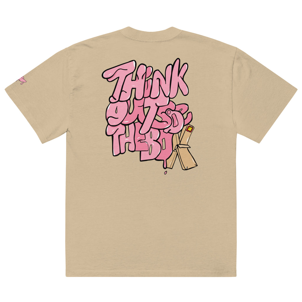Think Outide the box Oversized faded t-shirt Turestrl store