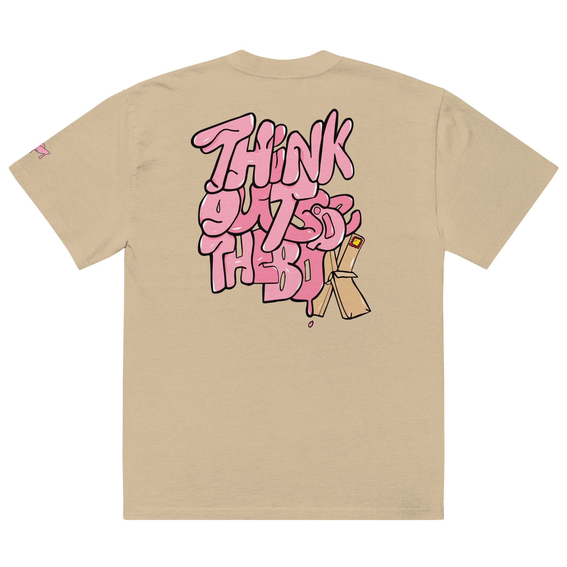 Think Outide the box Oversized faded t-shirt Turestrl store