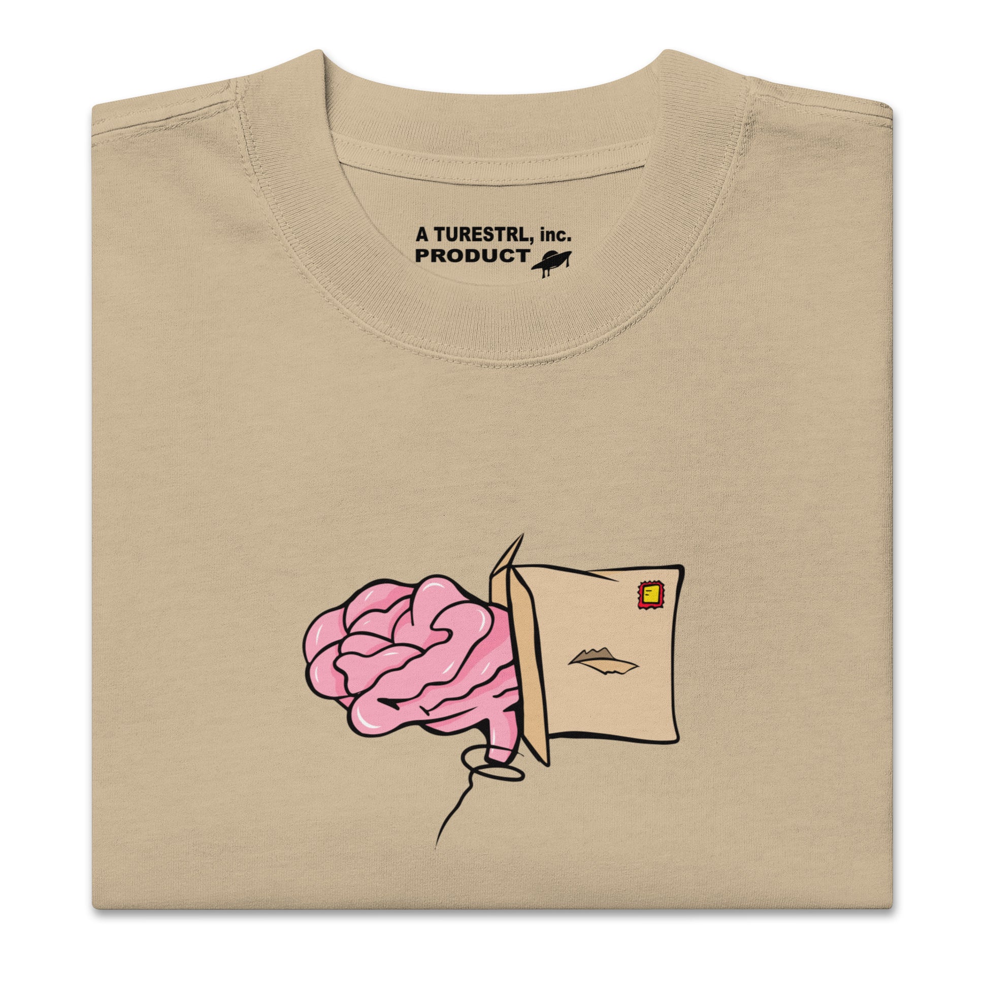Think Outide the box Oversized faded t-shirt Turestrl store