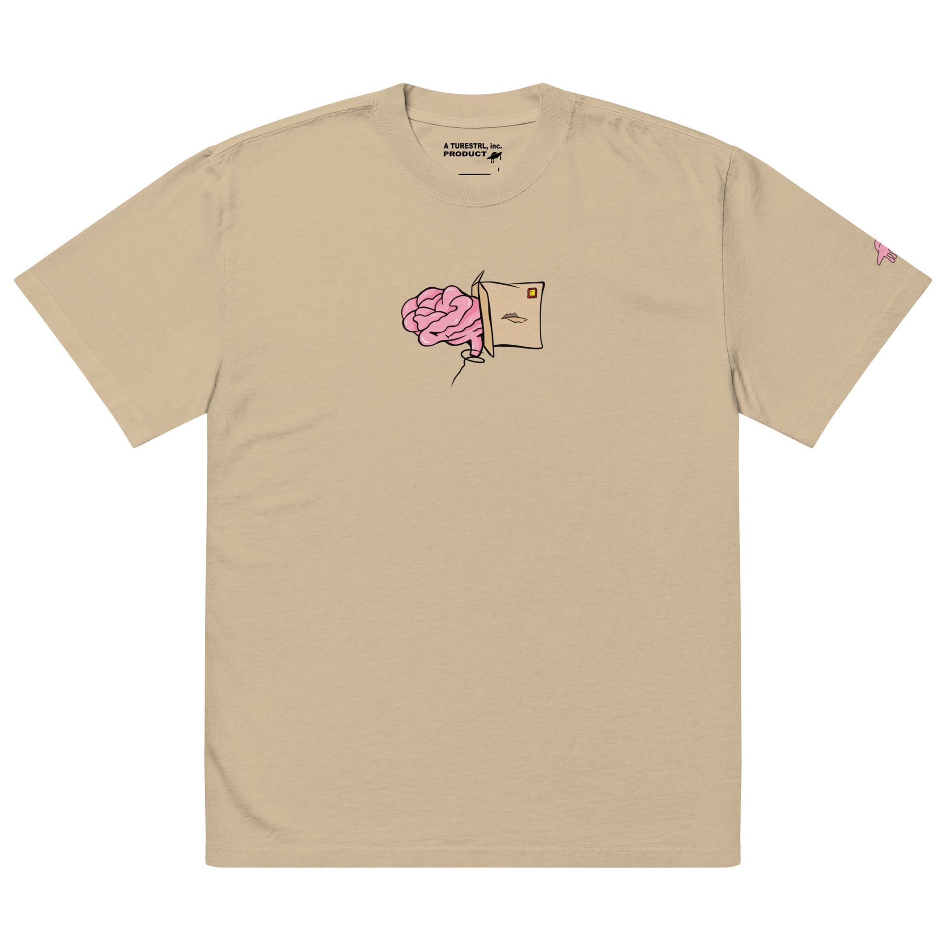 Think Outide the box Oversized faded t-shirt Turestrl store